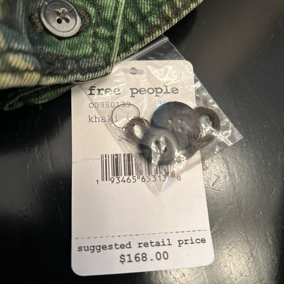 Free People Camouflage  Seize the Day Military Jacket Size S NWT - Picture 4 of 4